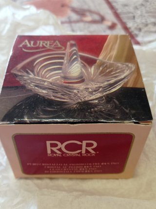 Portanelli cristallo RCR Aurea scatola originale