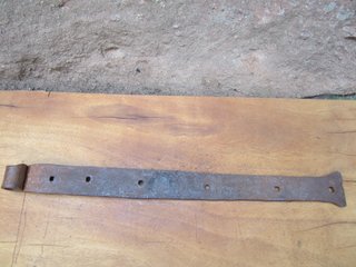 Bisagra antigua hierro forjado, 65 cm.