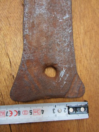 Bisagra antigua hierro forjado, 65 cm.