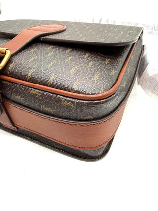 Bolso Saint Laurent Monogram Marrón Dorado