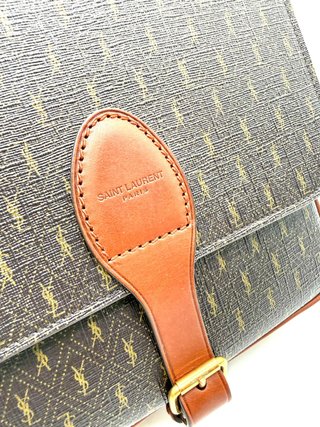 Bolso Saint Laurent Monogram Marrón Dorado
