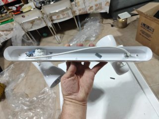 Coppia faretti bianchi in metallo