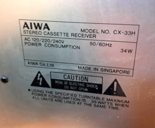 Cadena Musical Aiwa CX-33 Stereo System
