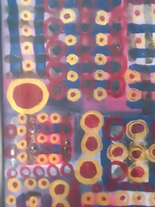 Pintura abstracta colorida