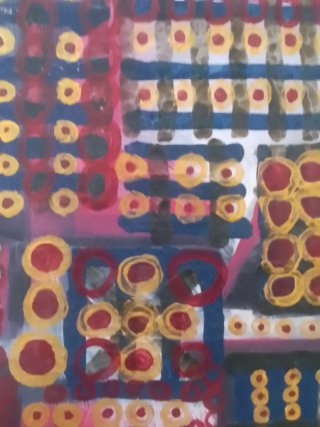 Pintura abstracta colorida