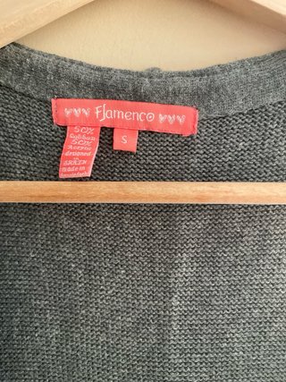 Chaleco Flamenco Gris Talla S