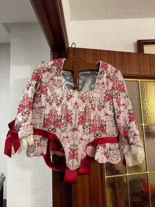Traje Fallera Rosa Floral