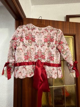 Traje Fallera Rosa Floral