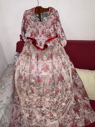 Traje Fallera Rosa Floral