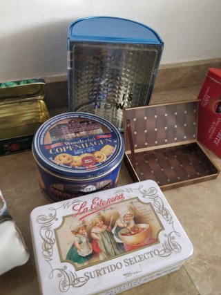 8 Cajas Metálicas Decorativas