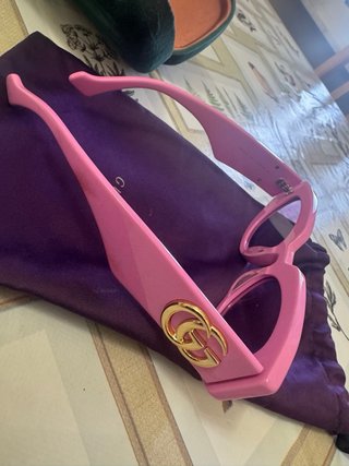 Occhiali Gucci Rosa e Oro