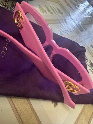 Occhiali Gucci Rosa e Oro