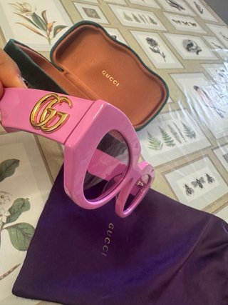 Occhiali Gucci Rosa e Oro