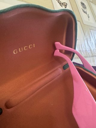 Occhiali Gucci Rosa e Oro