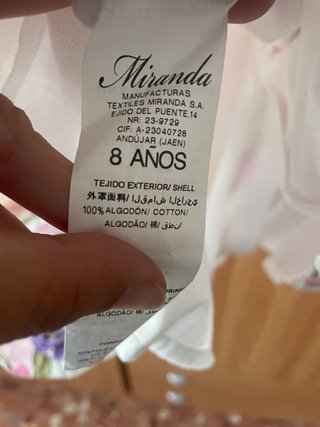Vestido Miranda Talla 8 Años