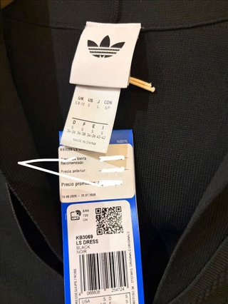 Vestido Adidas Tubo Talla S