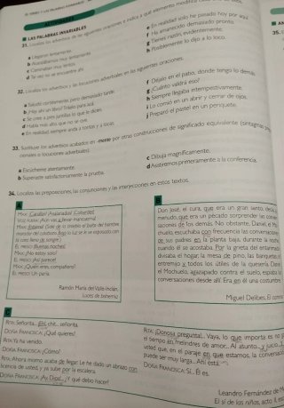Lengua castellana y literatura 1, Le Bachillerato