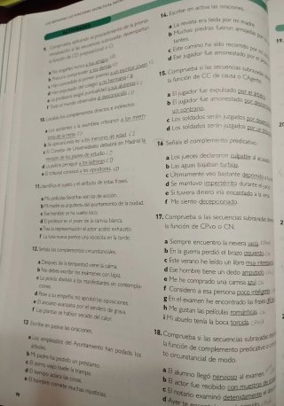 Lengua castellana y literatura 1, Le Bachillerato