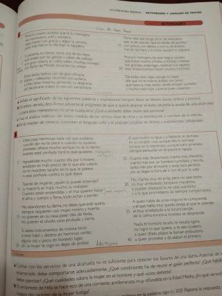 Lengua castellana y literatura 1, Le Bachillerato