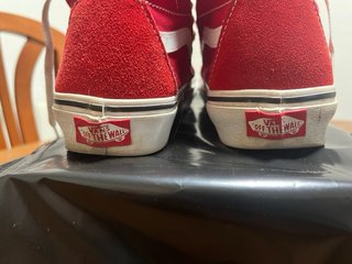 Zapatillas Vans Altas Rojas