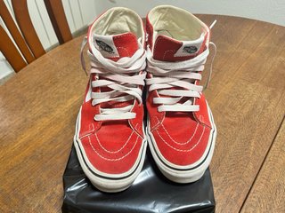 Zapatillas Vans Altas Rojas