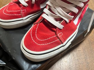 Zapatillas Vans Altas Rojas