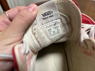 Zapatillas Vans Altas Rojas