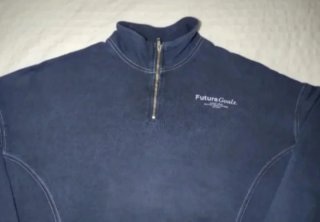 Sudadera Zara Oversize Azul Talla M