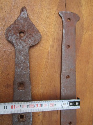 Bisagras antiguas forja, lote de 6.