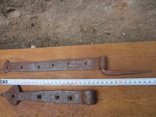 Bisagras antiguas forja, lote de 6.