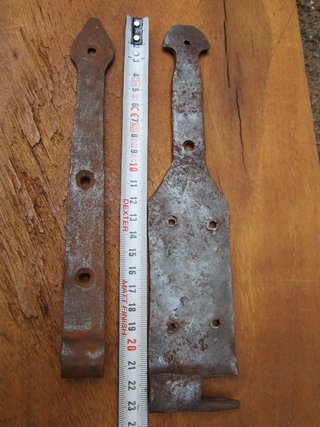 Bisagras antiguas forja, lote de 6.