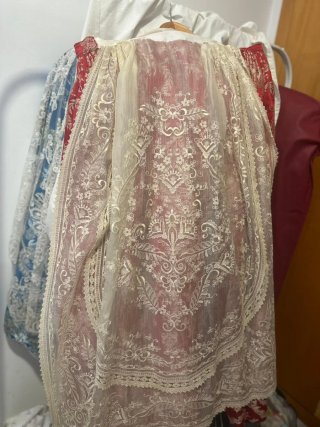Traje de Fallera Adulta Rojo y Dorado
