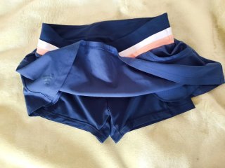 Falda Adidas tenis/pádel azul con bolsillos