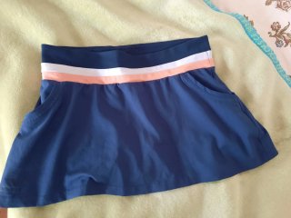 Falda Adidas tenis/pádel azul con bolsillos