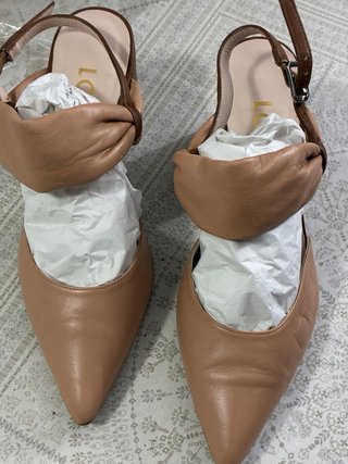 Zapatos LODI beige y marrón