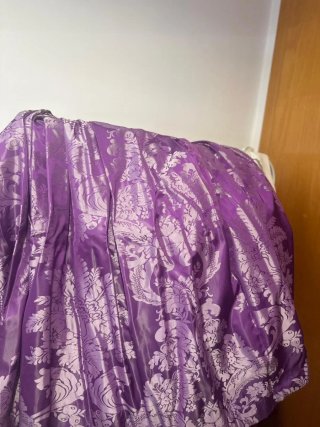 Traje de Fallera Adulta Morado y Blanco