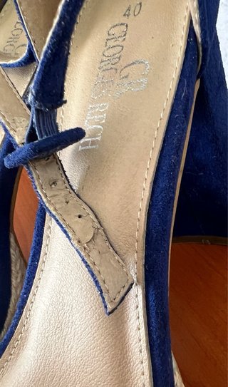 Sandalias ante azul talla 40