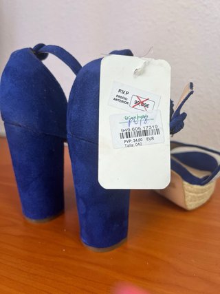 Sandalias ante azul talla 40