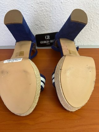 Sandalias ante azul talla 40