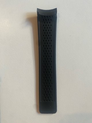 Cinturino silicone nero24mm per TAG HEUER nofibbia