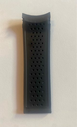 Cinturino silicone nero24mm per TAG HEUER nofibbia