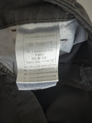 Carhartt WIP Presenter Pant Grigio 30x32 Pantaloni
