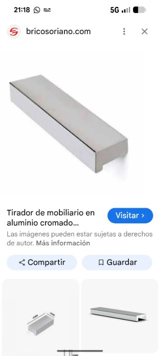 Tiradores metálicos