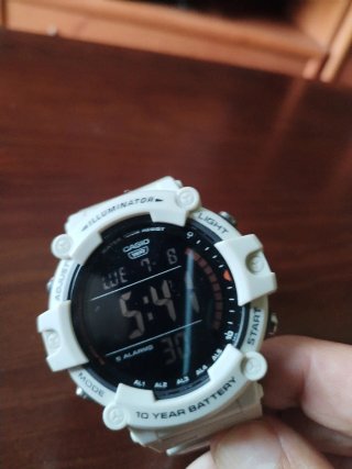 Reloj Casio AE-1500WH Plata y Blanco