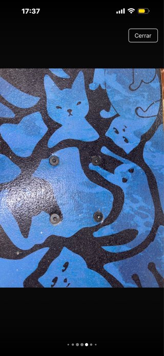 Skate madera azul y negro