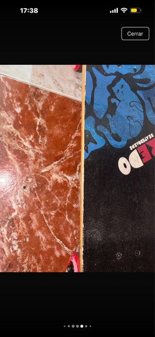 Skate madera azul y negro