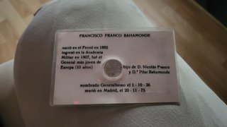Francisco Franco Moneda y carnet