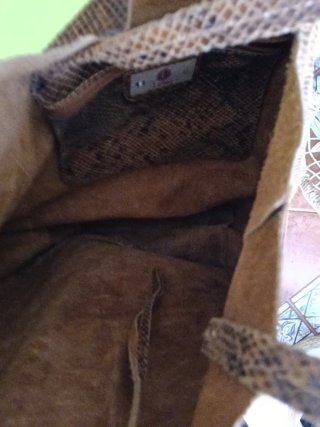 Bolso Lesac Piel Marrón Serpiente