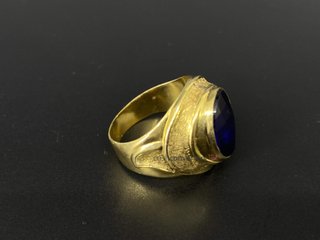 anillo oro 18k con piedra con circonita