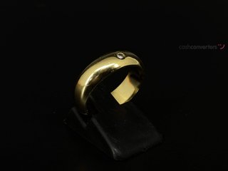 anillo oro 18k con piedra con circonita